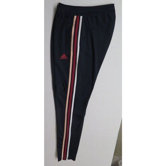 adidas Women's Sz M Navy 3 Striped Climacool Tiro Soccer Track Pants - Picture 3 of 11